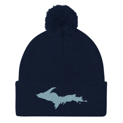 Upper Peninsula Pom-Pom Beanie | Opal Blue