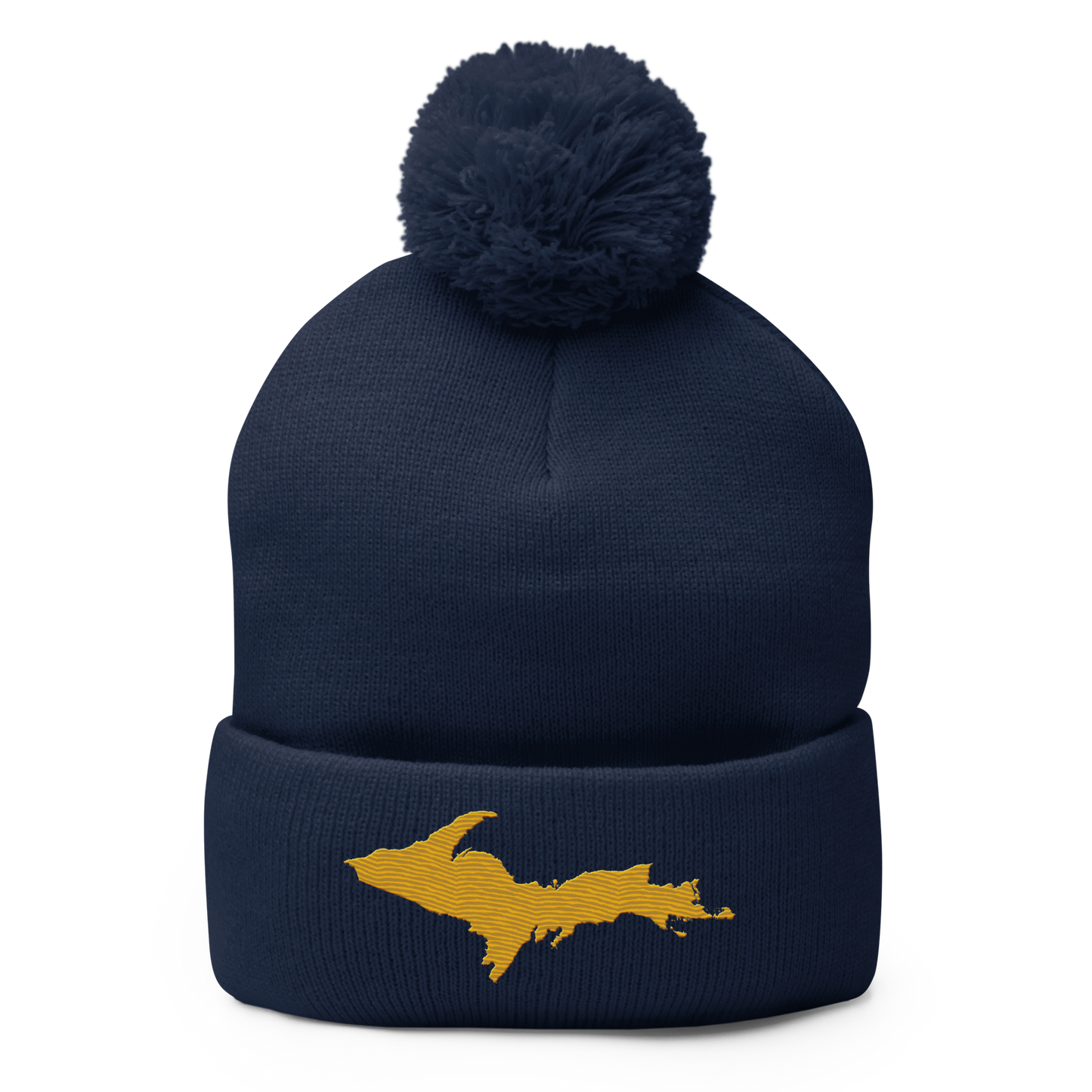 Upper Peninsula Pom-Pom Beanie | Gold