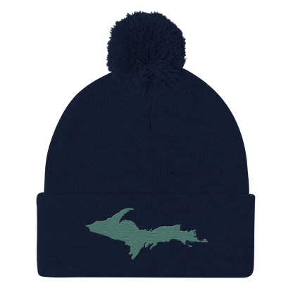 Upper Peninsula Pom-Pom Beanie | Copper Green