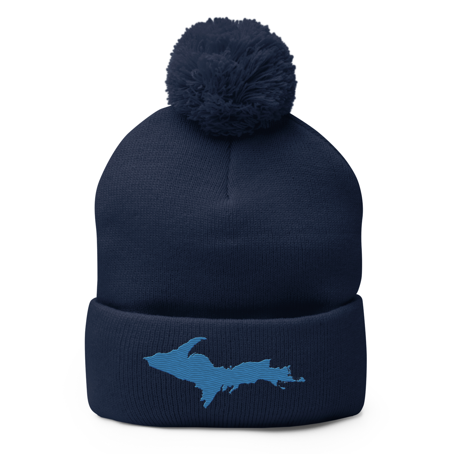 Upper Peninsula Pom-Pom Beanie | Superior Blue