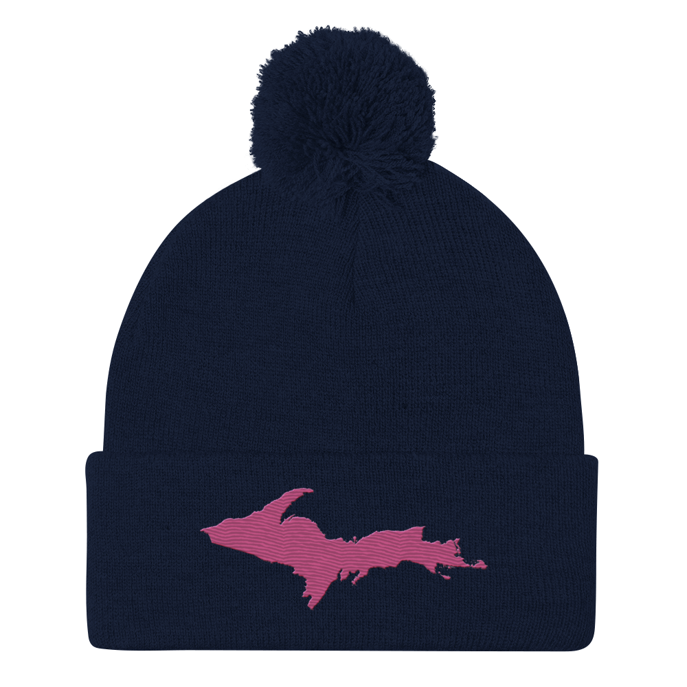 Upper Peninsula Pom-Pom Beanie | Apple Blossom Pink