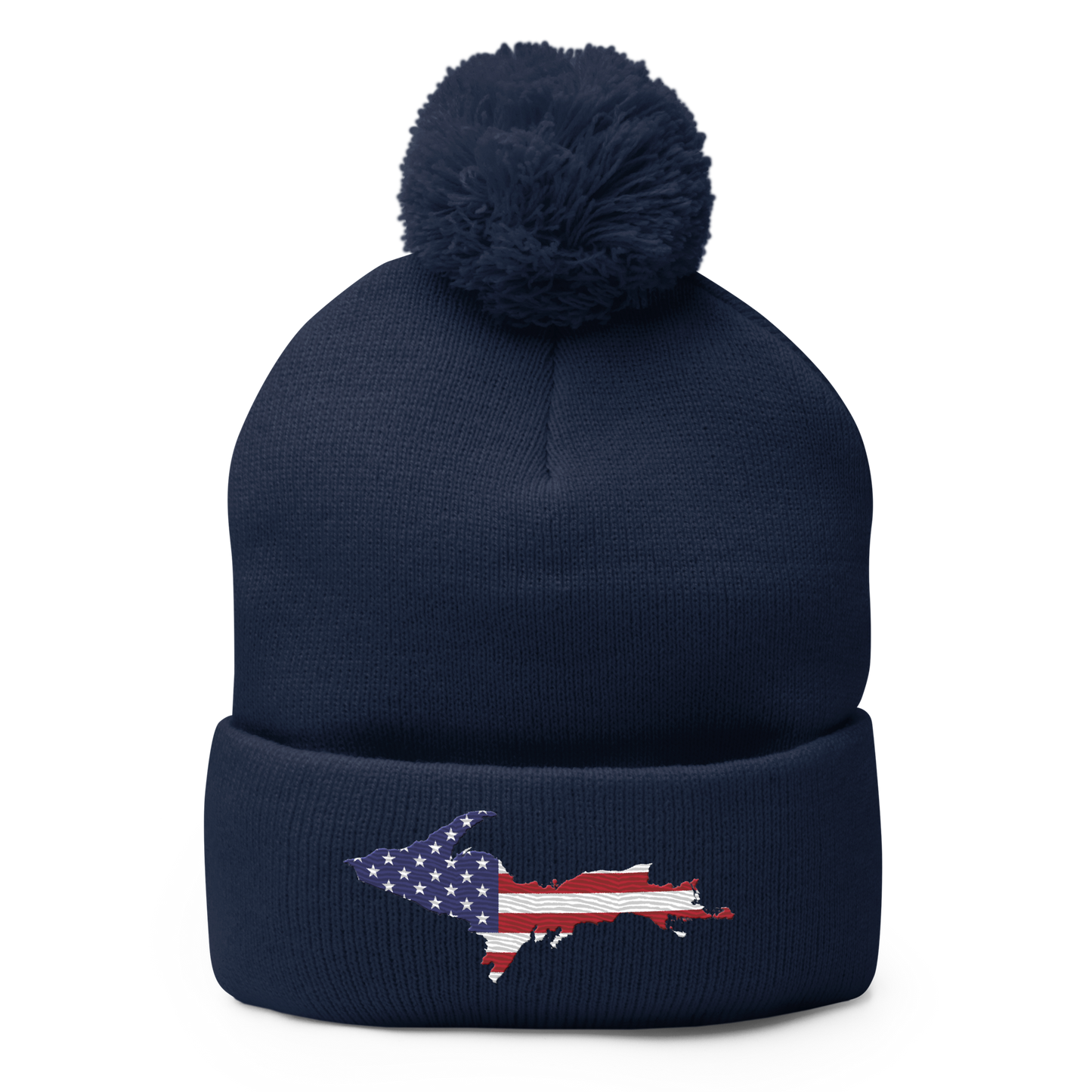 Upper Peninsula Pom-Pom Beanie | Patriotic Edition