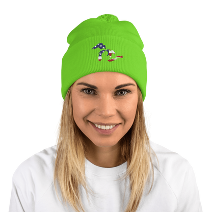 Great Lakes Pom-Pom Beanie (Patriotic Edition)