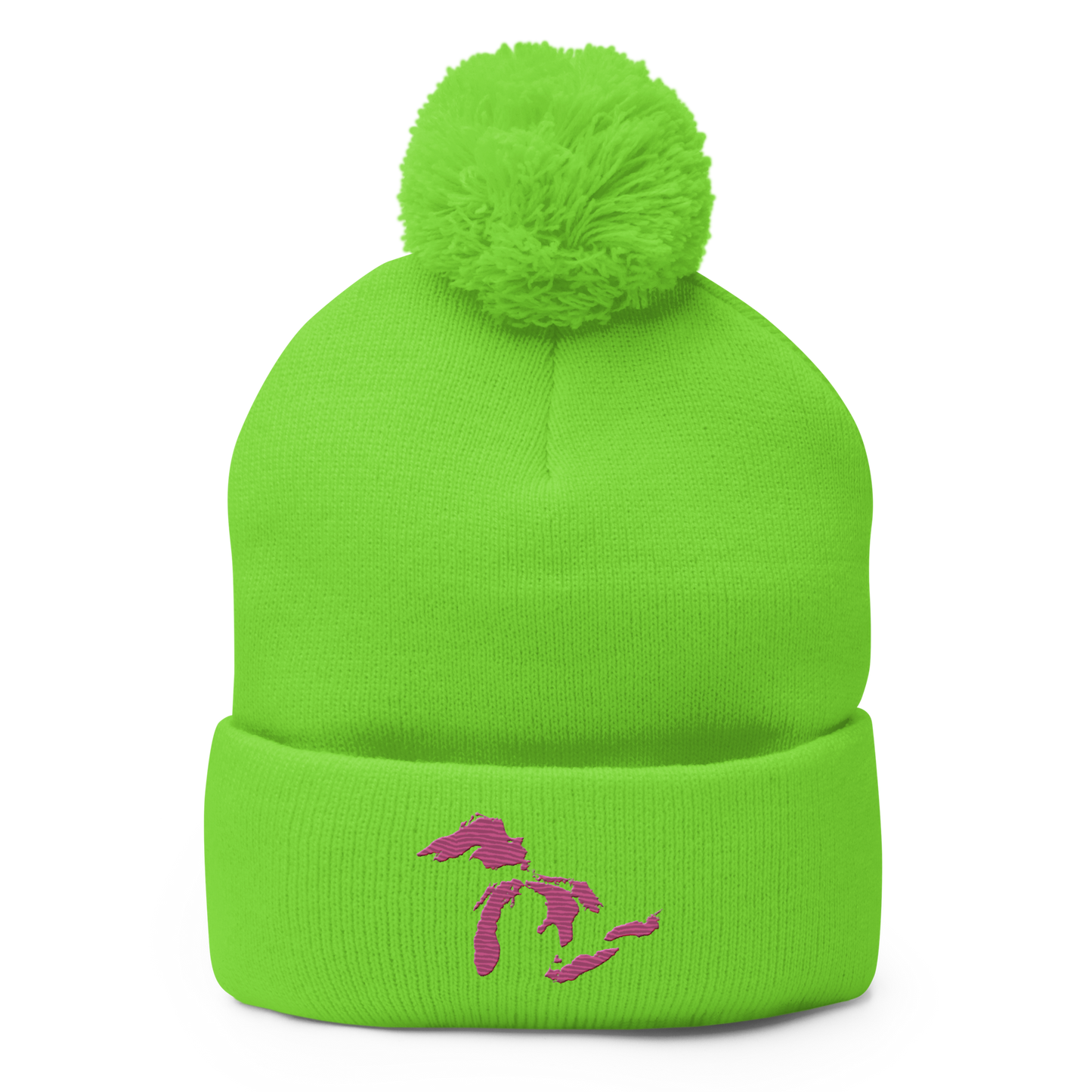 Great Lakes Pom-Pom Beanie (Apple Blossom Pink)