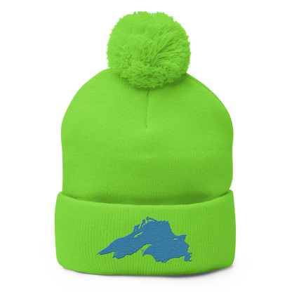 Lake Superior Pom-Pom Beanie | Traverse Blue