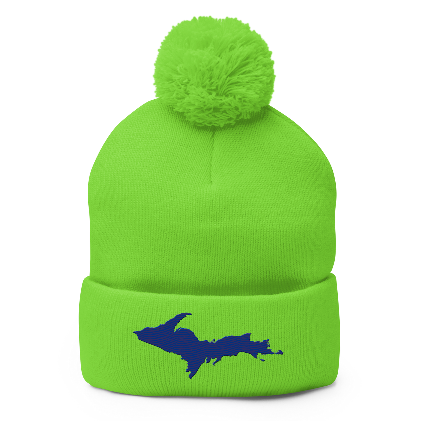 Upper Peninsula Pom-Pom Beanie | Bourbon Blue