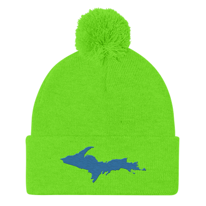 Upper Peninsula Pom-Pom Beanie | Superior Blue