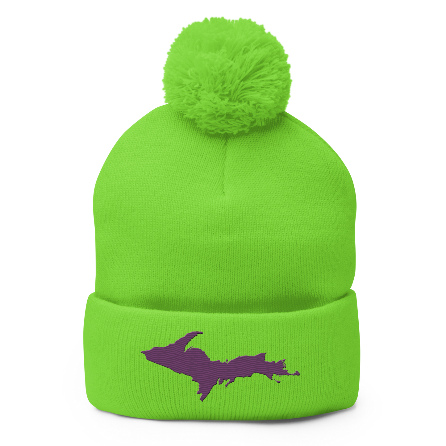 Upper Peninsula Pom-Pom Beanie | Plum