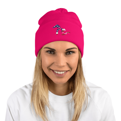 Great Lakes Pom-Pom Beanie (Patriotic Edition)