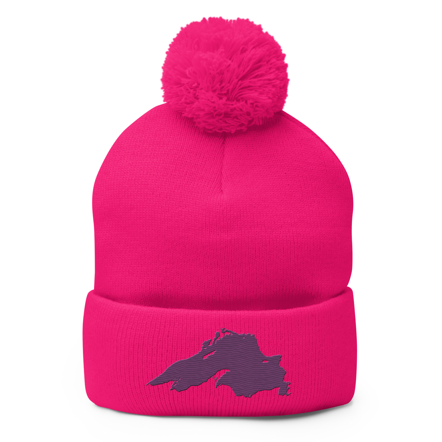 Lake Superior Pom-Pom Beanie | Plum