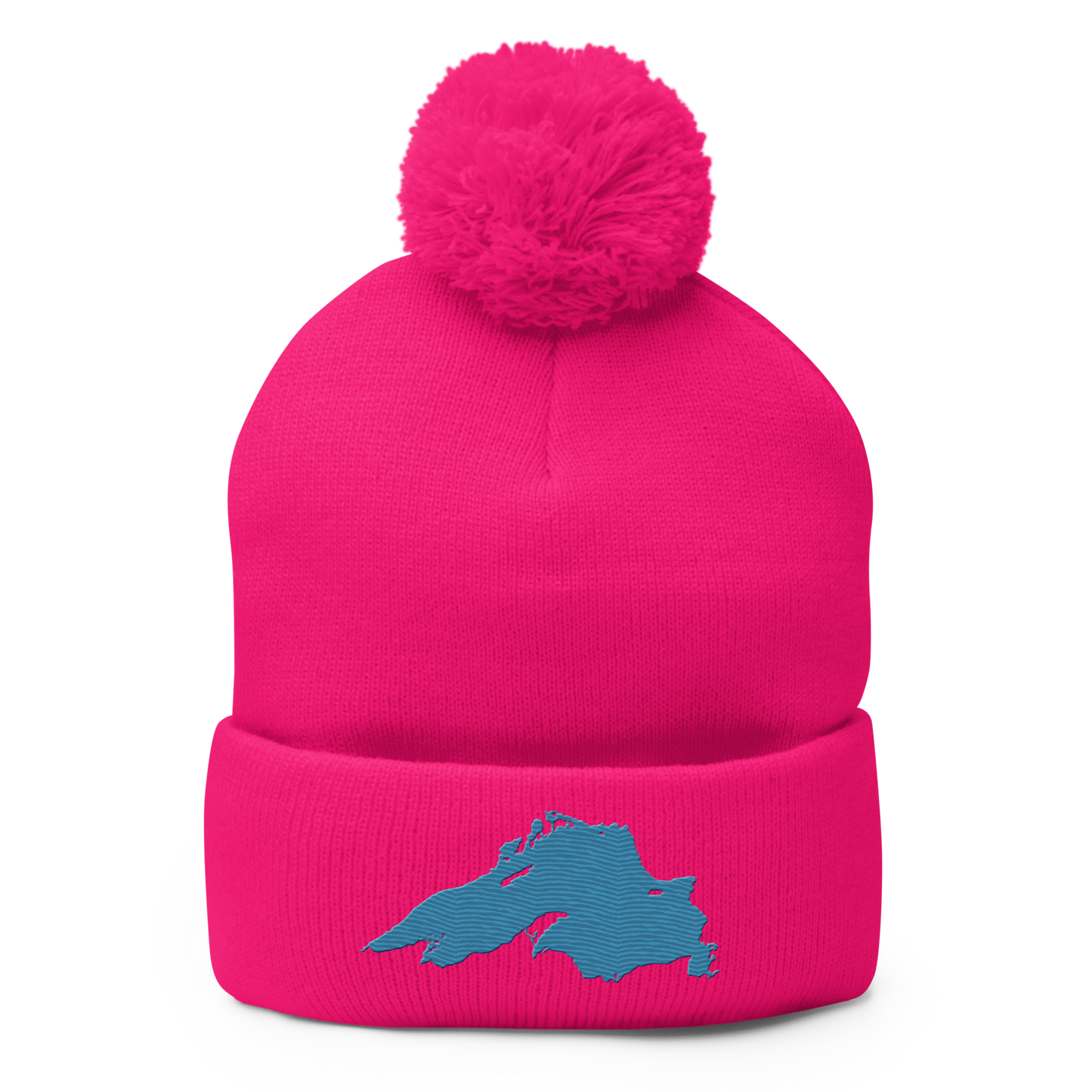 Lake Superior Pom-Pom Beanie | Traverse Blue