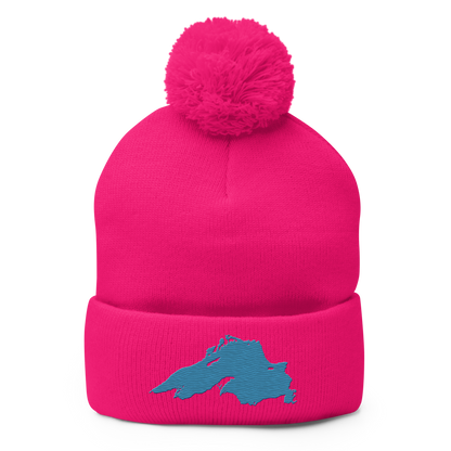 Lake Superior Pom-Pom Beanie | Traverse Blue