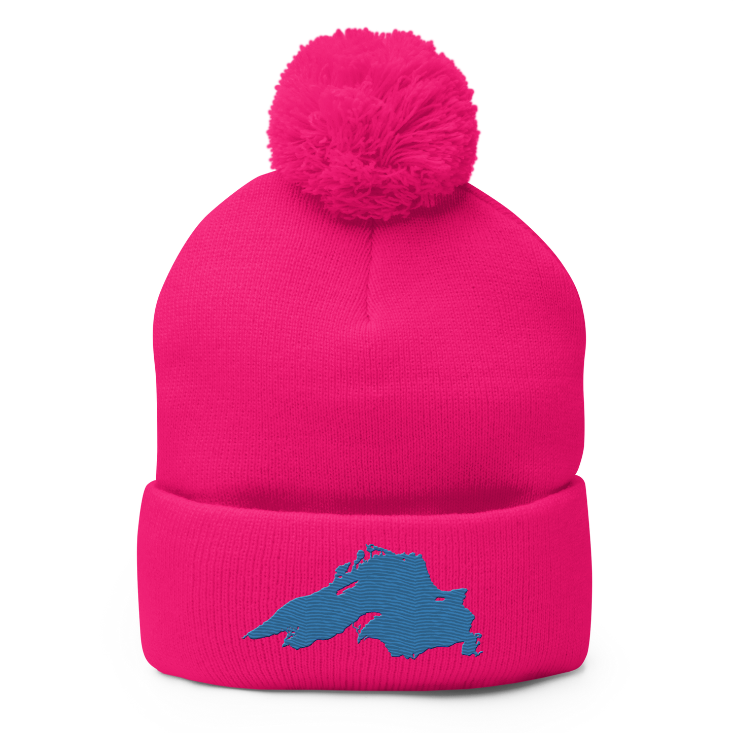 Lake Superior Pom-Pom Beanie | Superior Blue