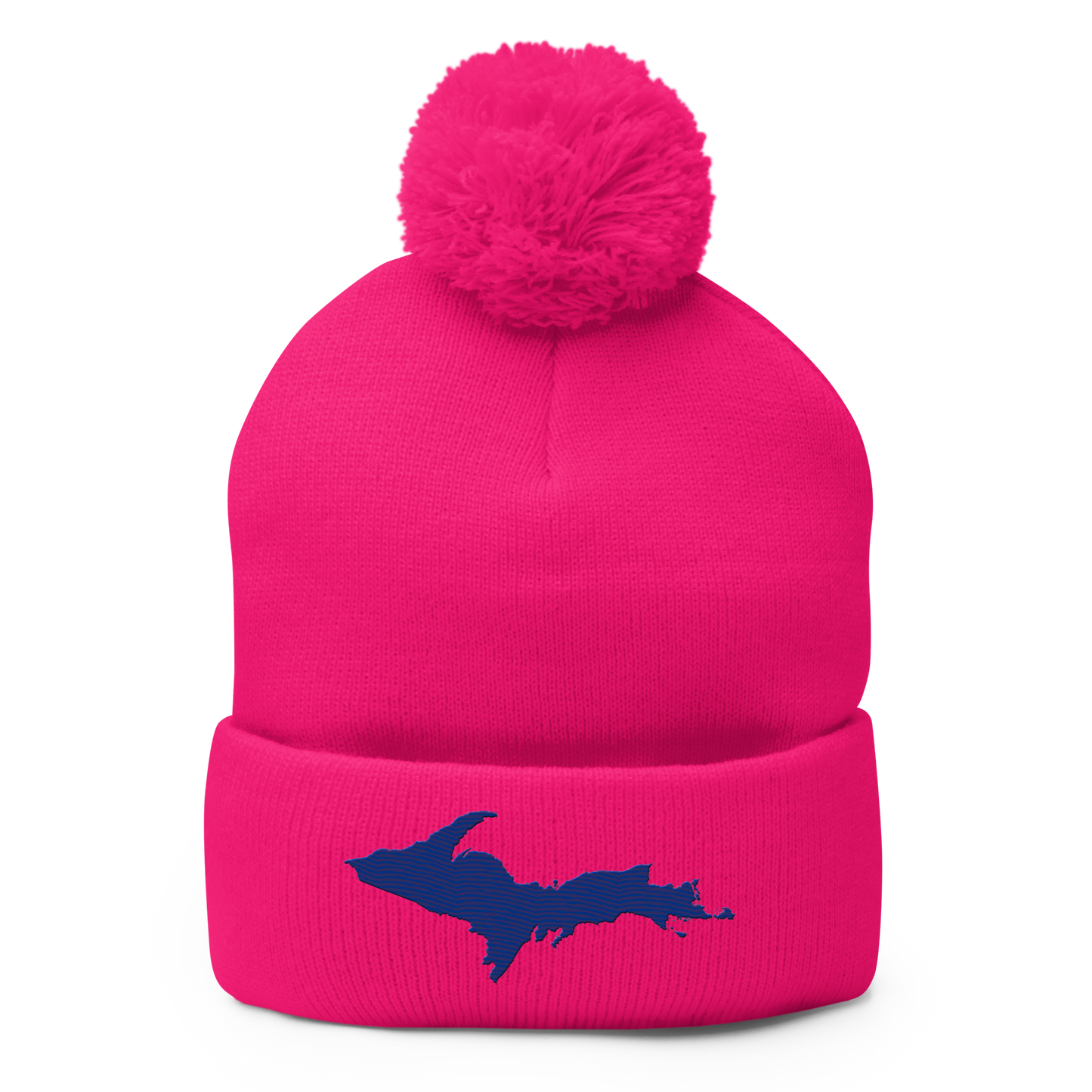 Upper Peninsula Pom-Pom Beanie | Bourbon Blue