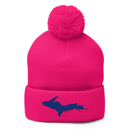 Upper Peninsula Pom-Pom Beanie | Bourbon Blue