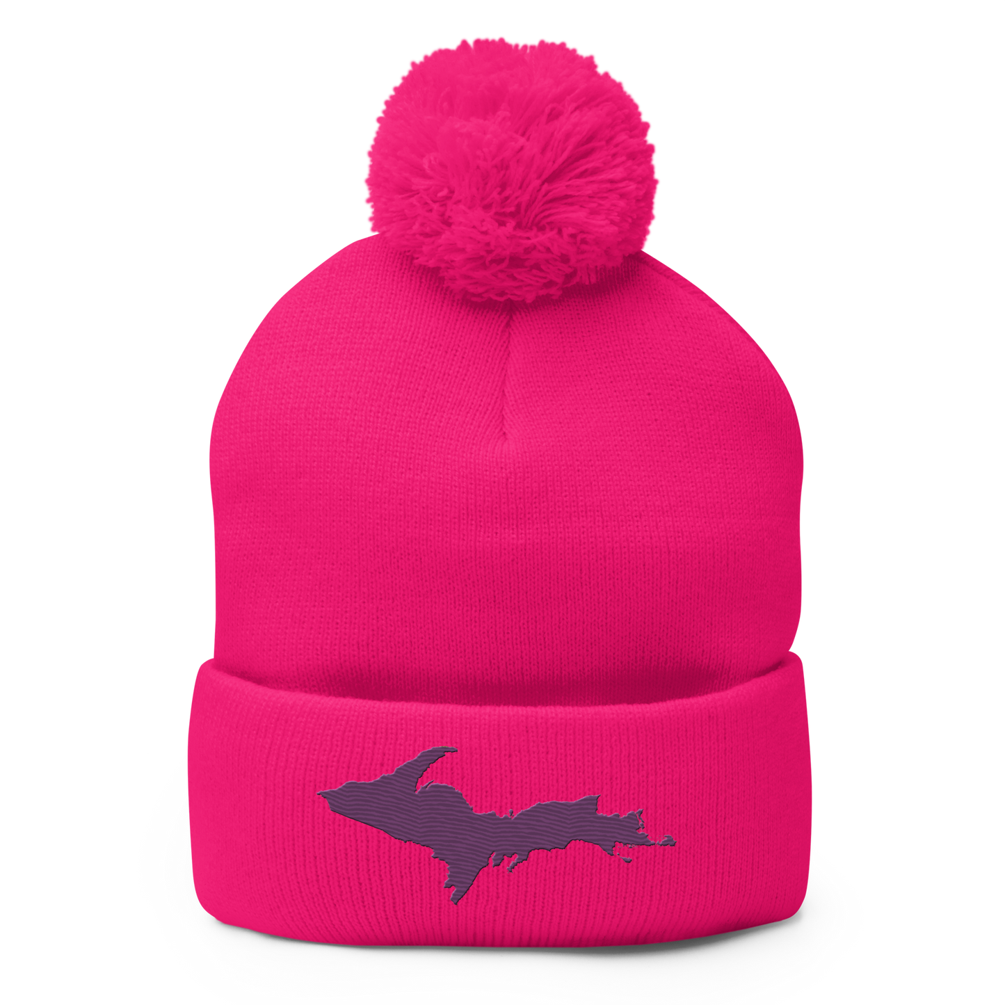 Upper Peninsula Pom-Pom Beanie | Plum