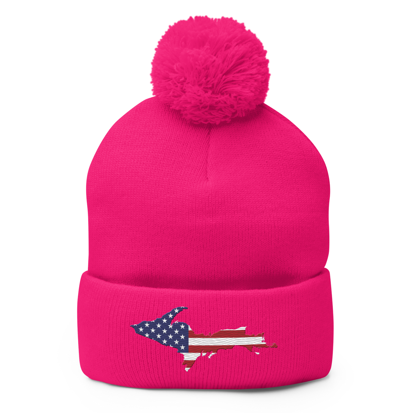 Upper Peninsula Pom-Pom Beanie | Patriotic Edition