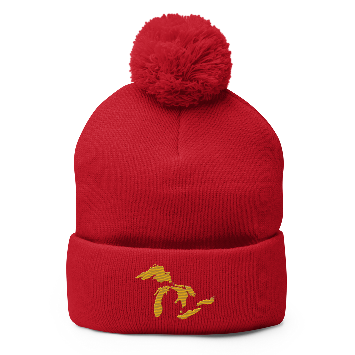 Great Lakes Pom-Pom Beanie (Gold)