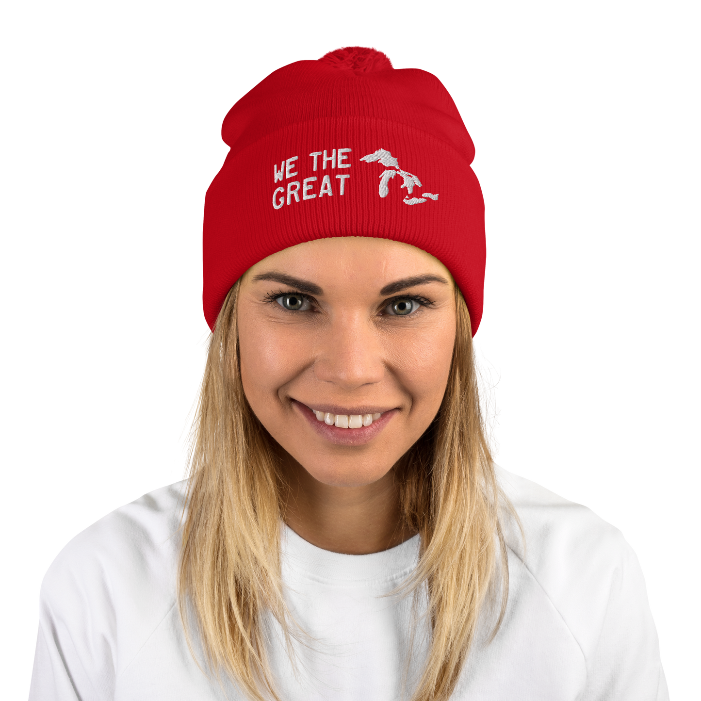 Great Lakes 'We the Great' Pom-Pom Beanie