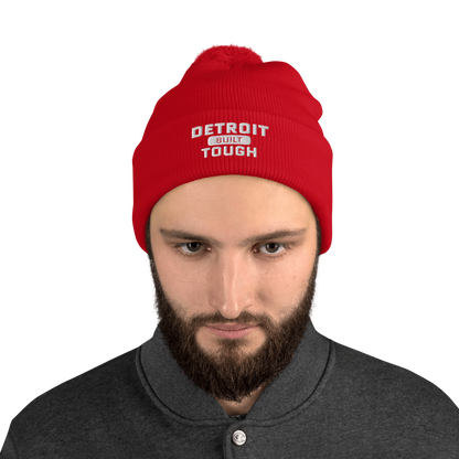 'Built Detroit Tough' Pom-Pom Beanie