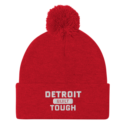 'Built Detroit Tough' Pom-Pom Beanie