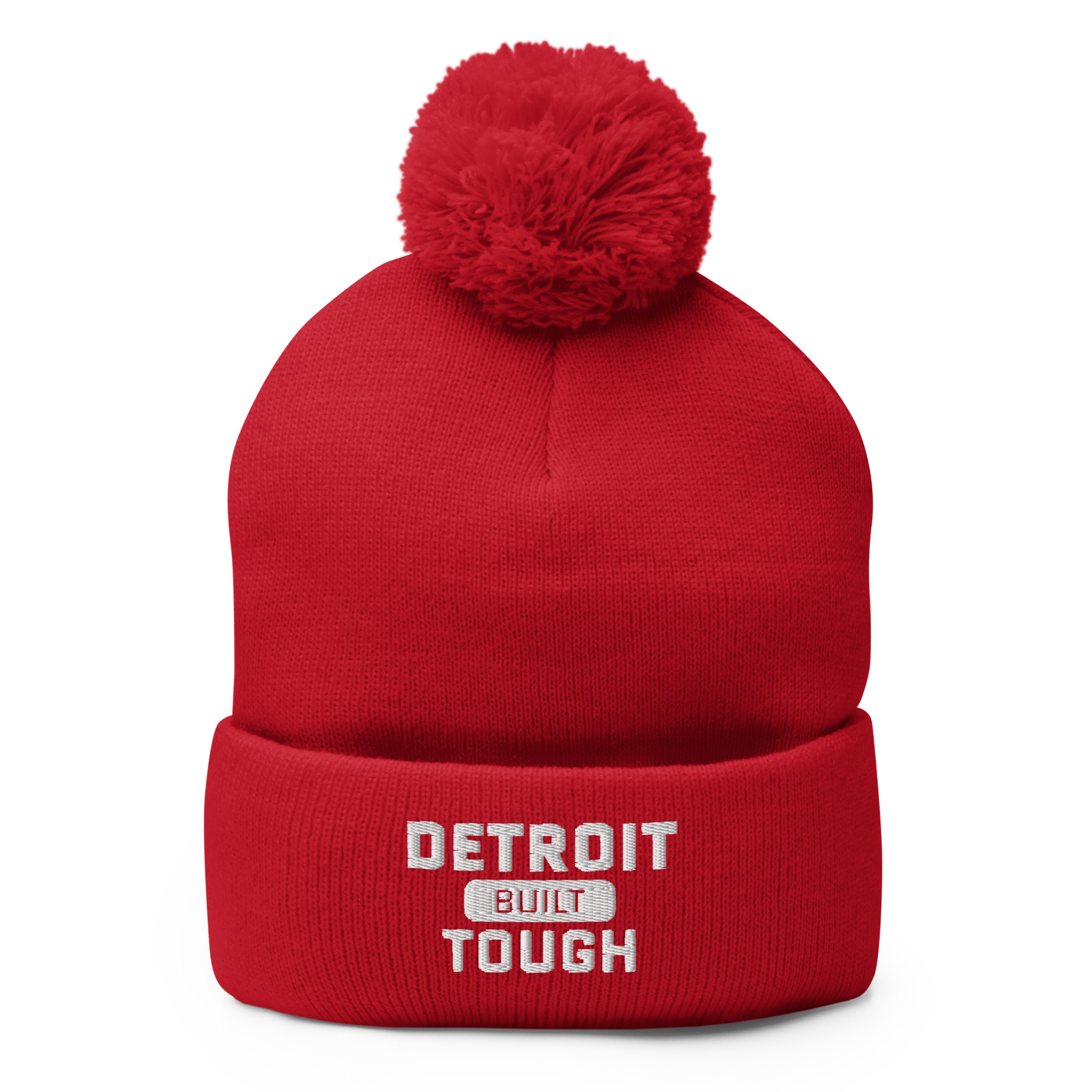 'Built Detroit Tough' Pom-Pom Beanie