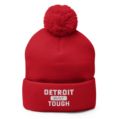 'Built Detroit Tough' Pom-Pom Beanie