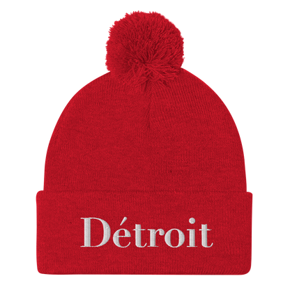 'Détroit' Pom-Pom Beanie (Didone Font)