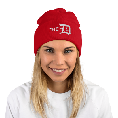 Detroit 'The D' Pom-Pom Beanie