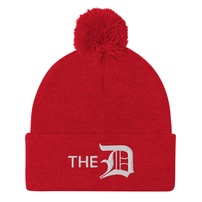 Detroit 'The D' Pom-Pom Beanie