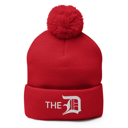 Detroit 'The D' Pom-Pom Beanie