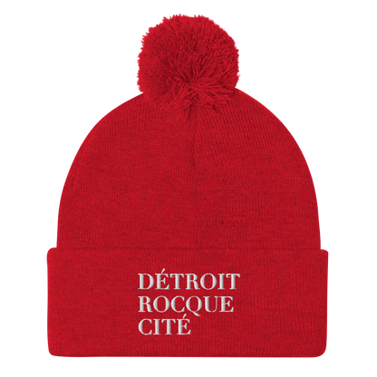 'Détroit Rocque Cité' Pom-Pom Beanie