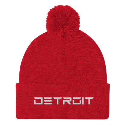 'Detroit' Pom-Pom Beanie (Electric Font)