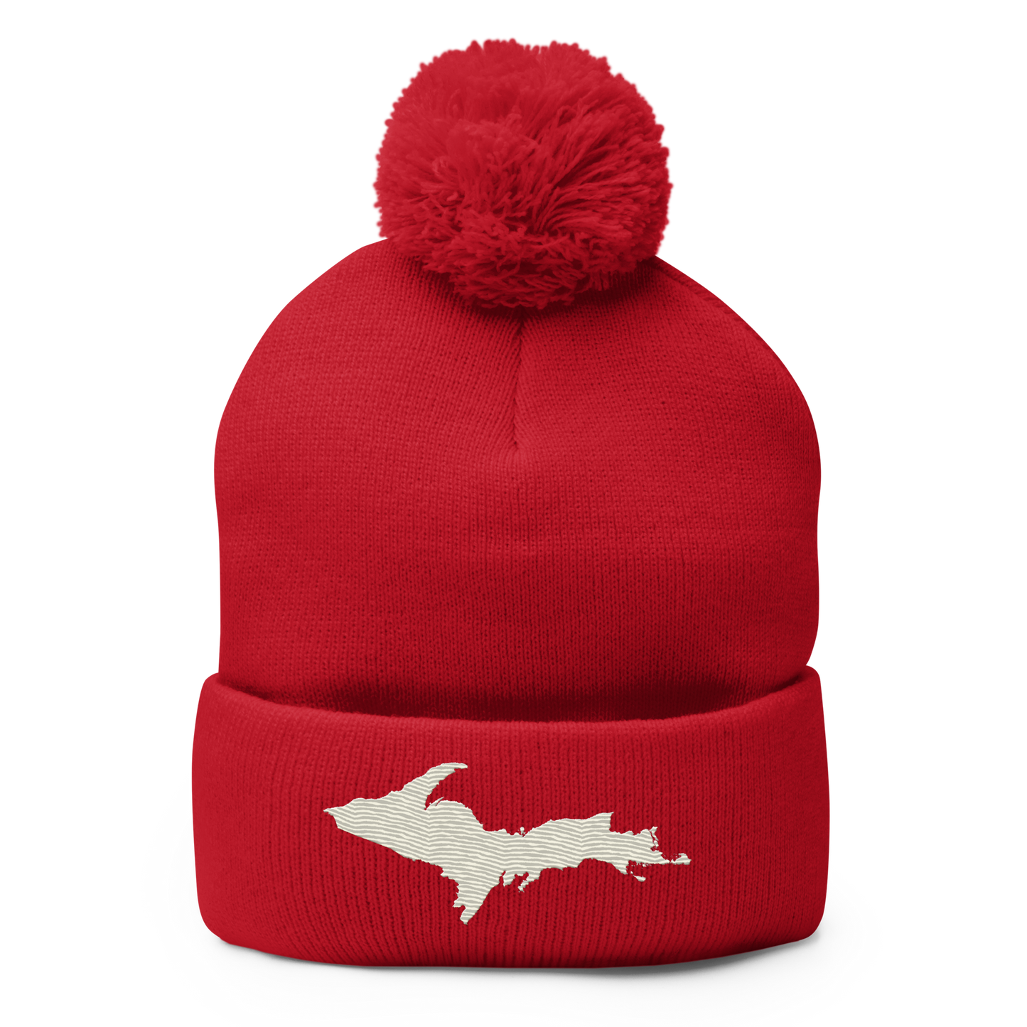 Upper Peninsula Pom-Pom Beanie | Ivory White