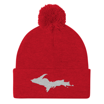 Upper Peninsula Pom-Pom Beanie | Platinum