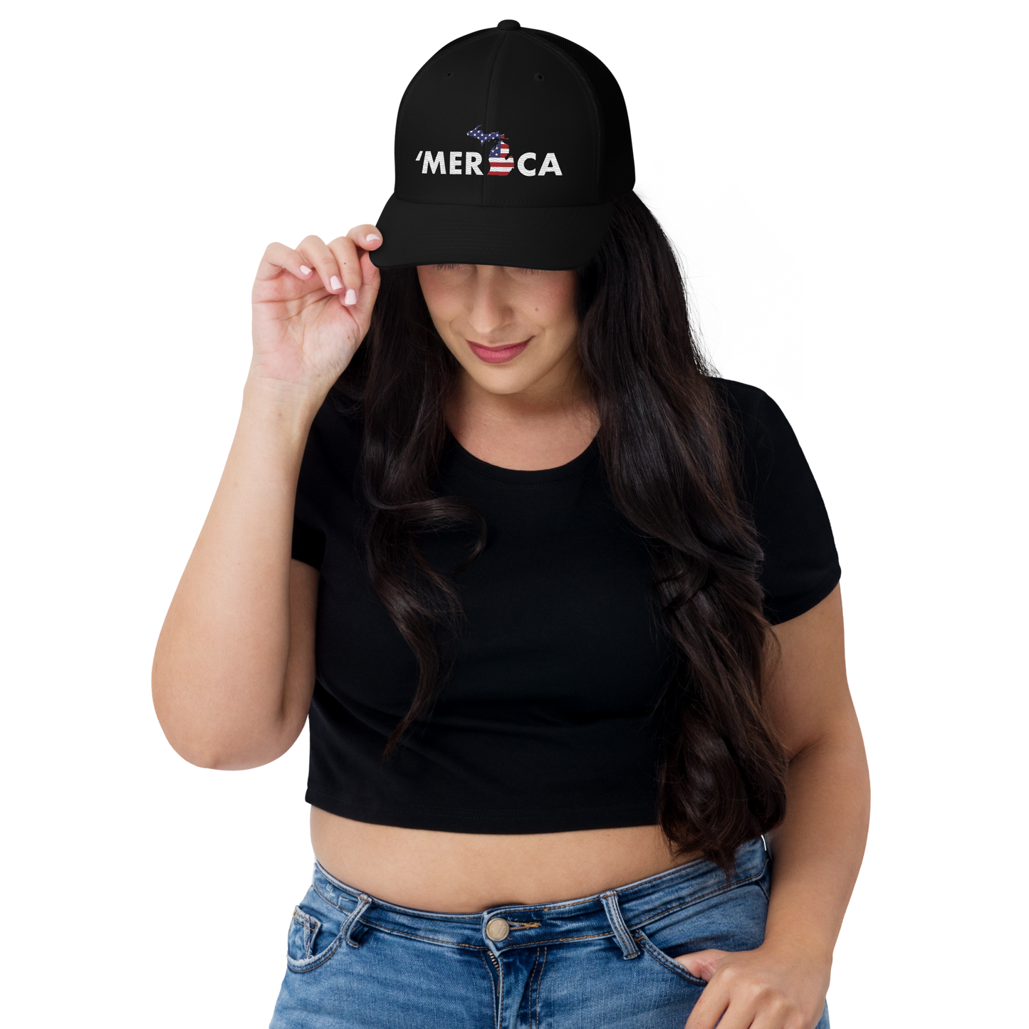 Michigan 'Merica' Trucker Hat (Patriot Edition)