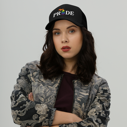 Michigan 'Pride' Trucker Hat (Rainbow Pride Outline)