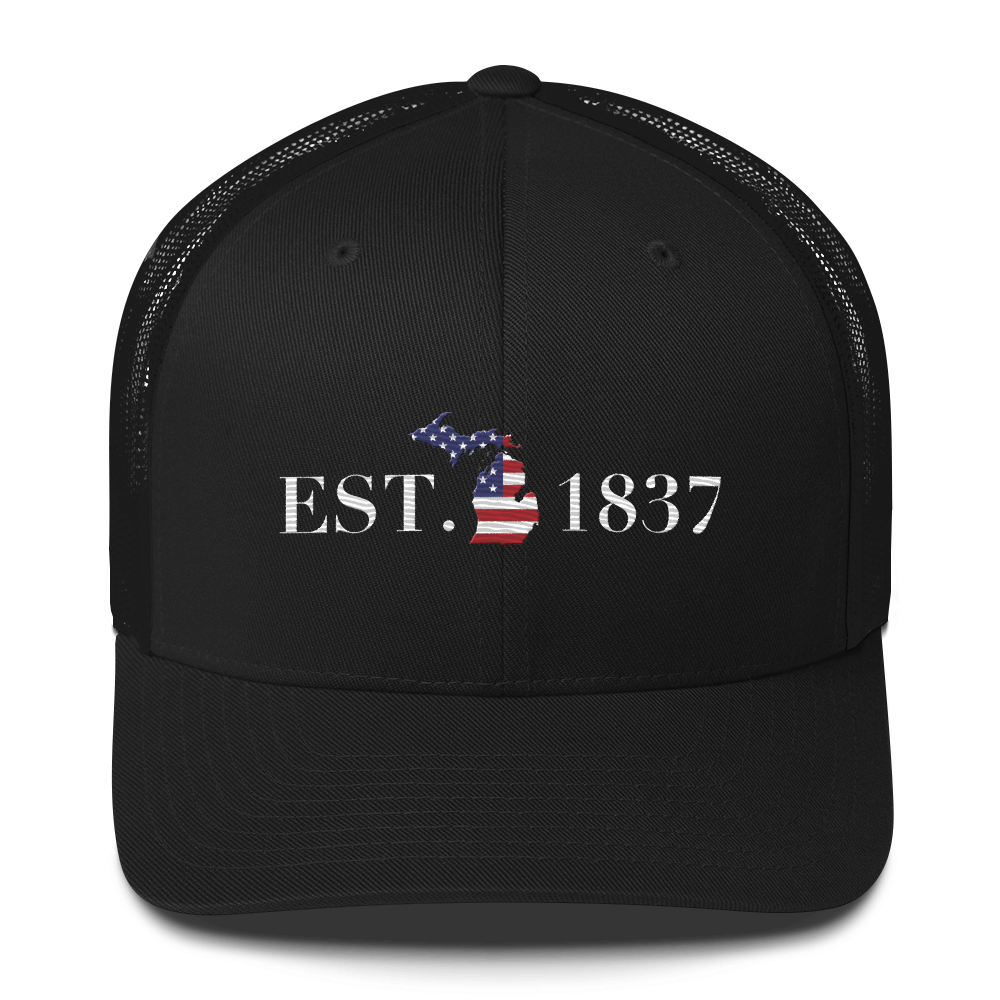 Michigan 'EST. 1837' Trucker Hat (Patriot Edition)