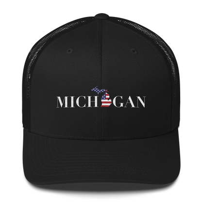 'Michigan' Trucker Hat (Didone Patriot Edition)