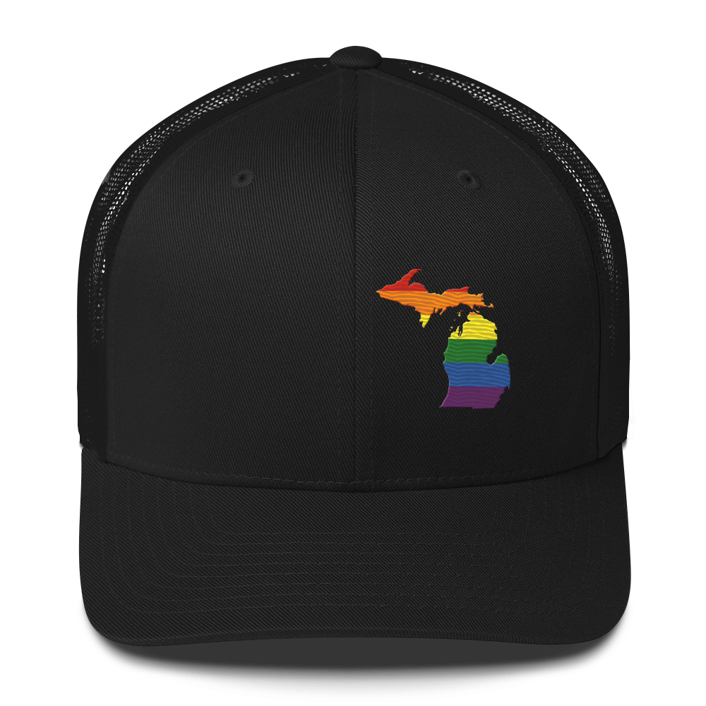 Michigan Trucker Hat (Rainbow Pride Edition)