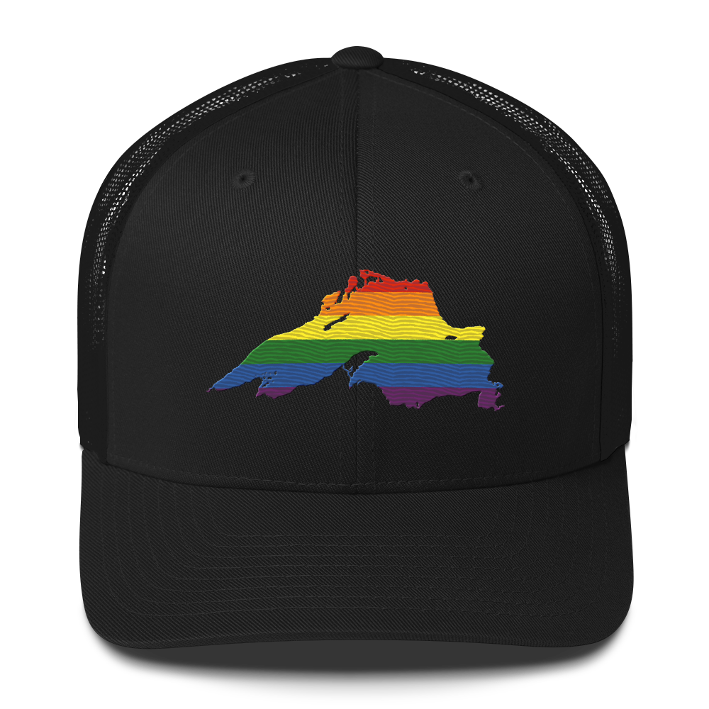 Lake Superior Trucker Hat | Rainbow Pride Edition