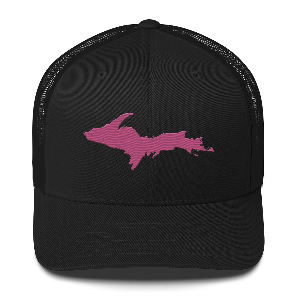 Upper Peninsula Trucker Hat | Apple Blossom Pink