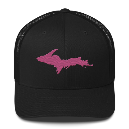 Upper Peninsula Trucker Hat | Apple Blossom Pink