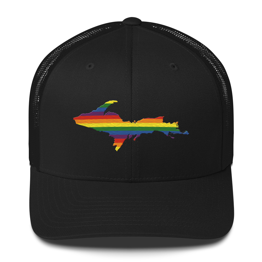 Upper Peninsula Trucker Hat | Rainbow Pride Edition