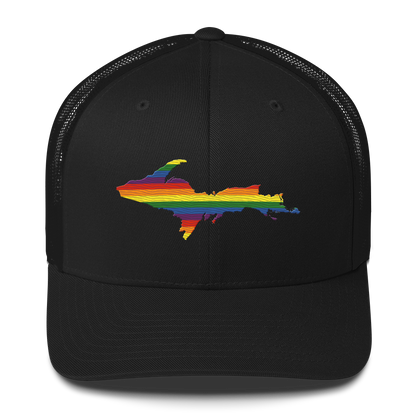 Upper Peninsula Trucker Hat | Rainbow Pride Edition