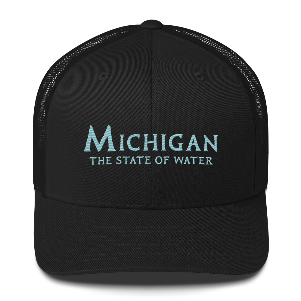 'Michigan The State of Water' Trucker Hat | Aquatic Sci-Fi Parody