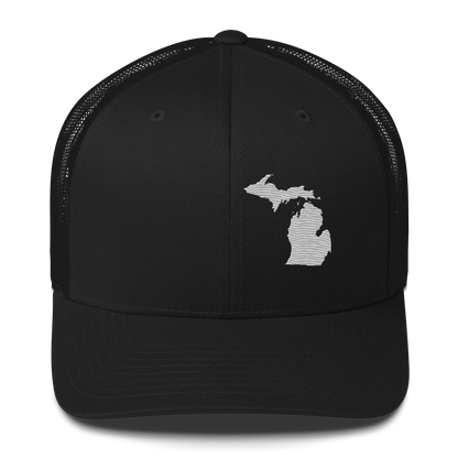 Michigan Trucker Hat | Platinum Outline