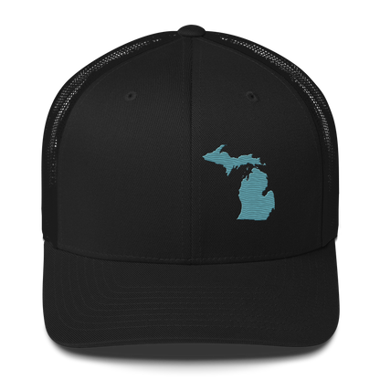 Michigan Trucker Hat | Huron Blue Outline