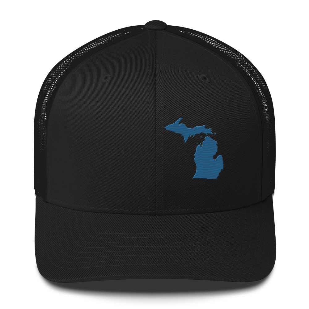 Michigan Trucker Hat | Blueberry Outline