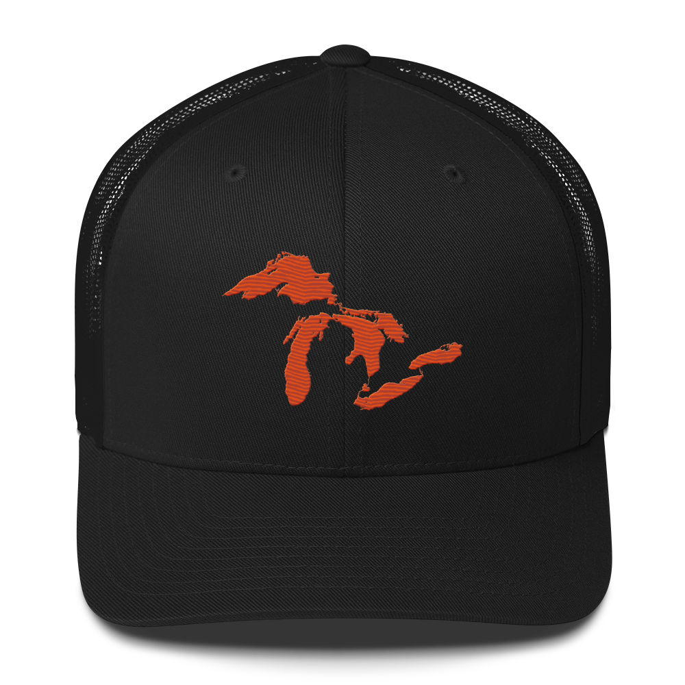 Great Lakes Trucker Hat | Maple Leaf Orange